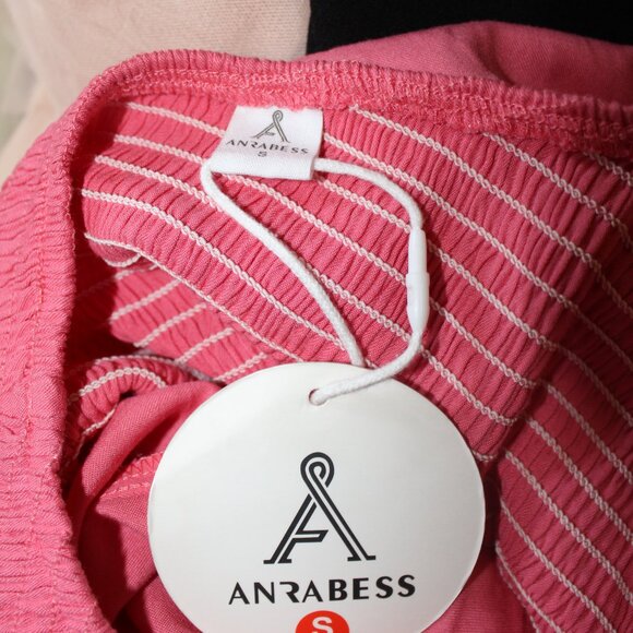 Pretty In Pink ANRABESS Smock Top Side Cutout 1 Shoulder Pullover Dress S NWT's - Picture 10 of 13